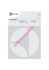 Electrolux EJF5442AOX Instruction Booklet
