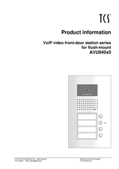 TCS AVU940x0 Product Information