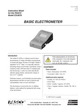 Pasco ES-9078 Instruction Sheet