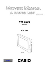 Casio VM-6500 Service Manual & Parts List