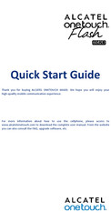 Alcatel Flash 6042D Quick Start Manual