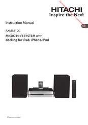 Hitachi AXM8410C Instruction Manual