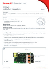 Honeywell Home SI800MS Installation Instructions Manual