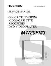 Toshiba MW20FM3 Service Manual