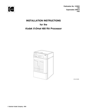 Kodak X-Omat 480 RA Installation Instructions Manual