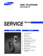 Samsung SGH-E250D Service Manual