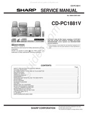 Sharp CD-PC1881V Service Manual