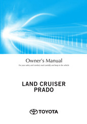 Toyota LAND CRUISER PRADO Owner's Manual