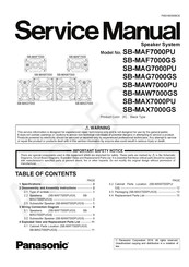 Panasonic SB-MAX7000GS Service Manual