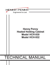 Henny Penny HCH-932 Technical Manual