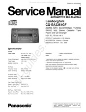Panasonic CQ-EA2361GF Service Manual