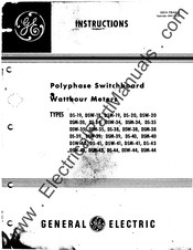 GE DSW-40 Instructions Manual
