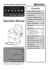 Takara Belmont Lancer Operation Manual