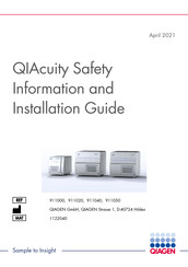 Qiagen QIAcuity 911000 Information And Installation Manual