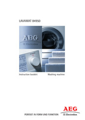 AEG LAVAMAT 84950 Instruction Booklet