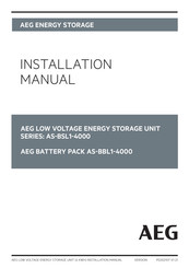 AEG AS-BSL1-4000 Series Installation Manual