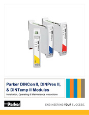 Parker DINPres II Installation, Operating,  & Maintenance Instructions