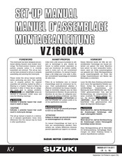 Suzuki VZ1600K4 Setup Manual