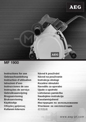 Aeg MF 1900 Instructions For Use Manual