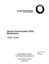 Lucent Technologies 4ESS SCS Maintenance Manual
