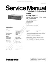 Panasonic NINO CQ-DT6930ZE Service Manual