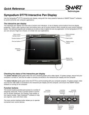Smart Technologies Sympodium DT770 Quick Reference
