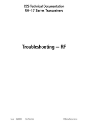 Nokia RH-17 Series Troubleshooting - Rf