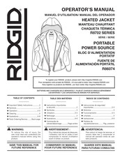 RIDGID R8702 Series Operator's Manual
