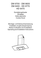 AEG DM 8770 Operating And Installation Instructions