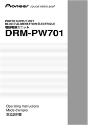 Pioneer DRM-PW701 Operating Instructions Manual