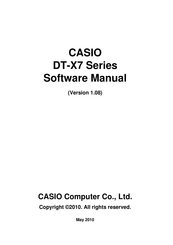 Casio DT-X7M30R Software Manual