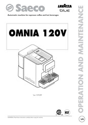 Saeco Lavazza Omnia 120V Operation And Maintenance