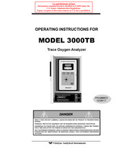 Teledyne 3000TB Operating Instructions Manual