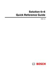 Bosch Solution 6+6 Wireless On/Off Quick Reference Manual