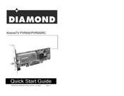 Diamond Multimedia XtremeTV PVR 550RC Quick Start Manual