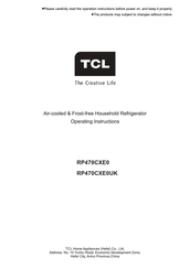 Tcl RP470CXE0 Operating Instructions Manual