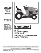 Craftsman 944.101060 2018 Repair Parts Manual