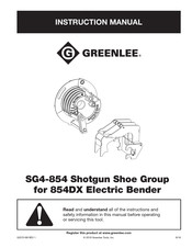 Greenlee SG4-854 Instruction Manual