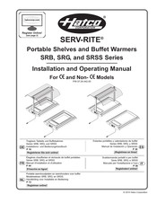 Hatco SeRv-Rite SRG Series Installation And Operating Manual