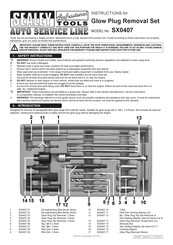 Sealey AUTO SERVICE LINE SX0407 Instructions