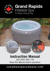 Canadian Spa Grand Rapids Instruction Manual