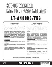 Suzuki LT-A400FK3 Setup Manual