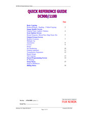 Fuji Xerox DC900 Quick Reference Manual