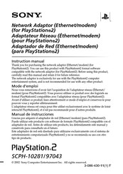 Sony SCPH-97043 Instruction Manual
