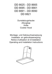 AEG DD 8891 Operating And Installation Instructions