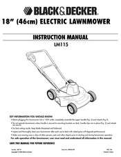 Black & Decker LM115 Instruction Manual