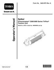 Toro Greensmaster TriFlex 3300 Series Operator's Manual