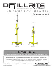 Paragon Pro Telpro Drillrite 350 Operator's Manual