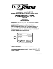 Yard Works 60-1823-2 Owner's Manual
