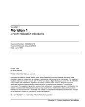 Nortel Meridian 1 Manual